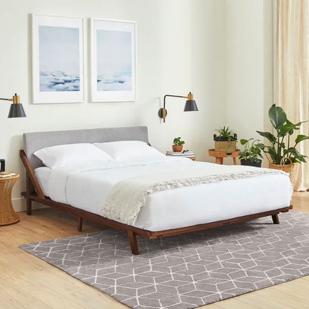 Endy mattress styled in bedroom